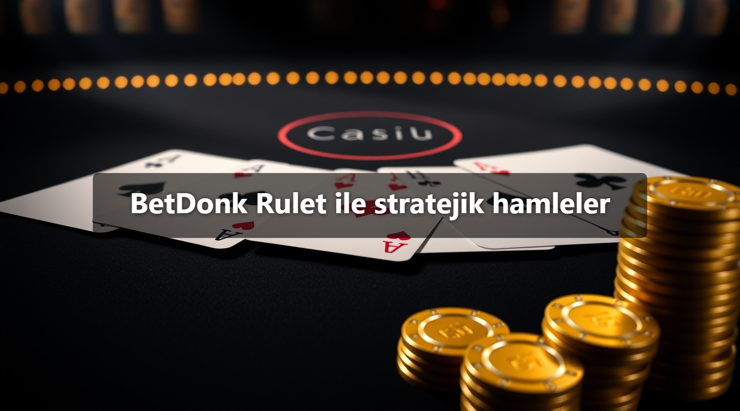 BetDonk Rulet ile stratejik hamleler